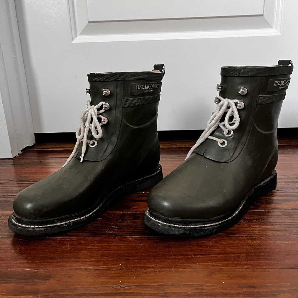 Ilse Jacobsen Dark Green Winter & Rain Boots